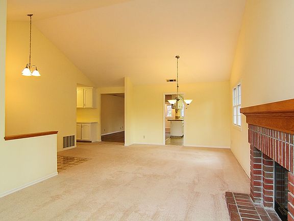 Living Room Opens to Dining Area