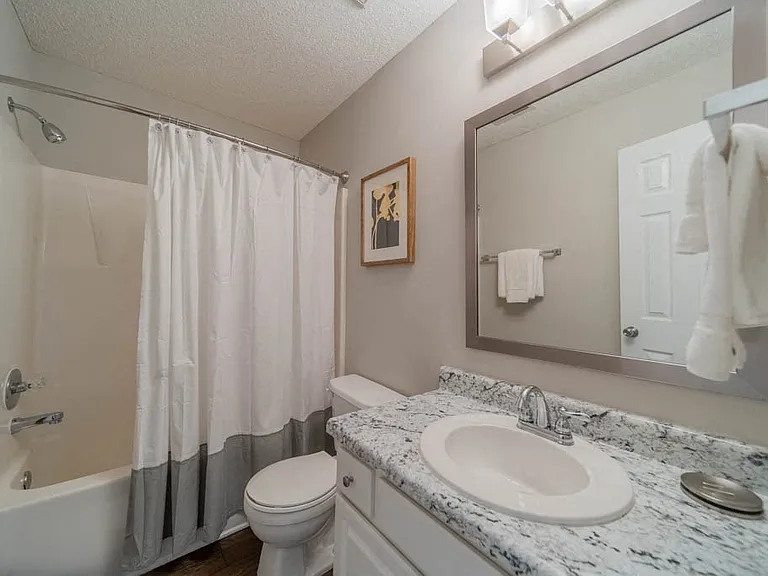 Enjoy spacious bathrooms with space for all your needs at Haven at RTP