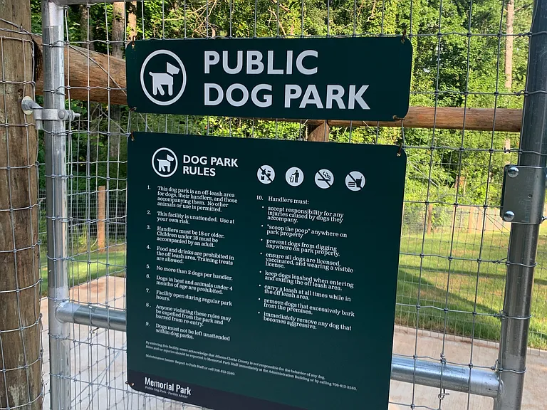 Dog park is located one block away from the property.