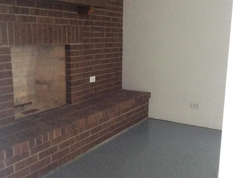 "Bonus room" with fireplace