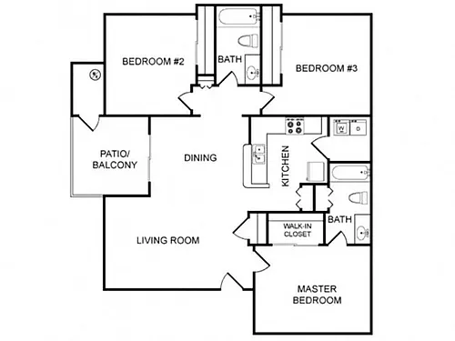 Floor plan 3 Bedroom
