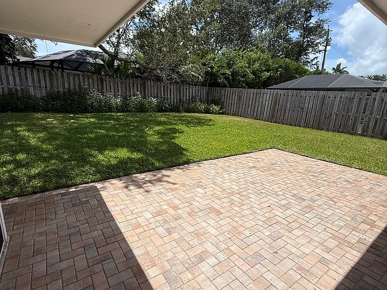 Backyard patio