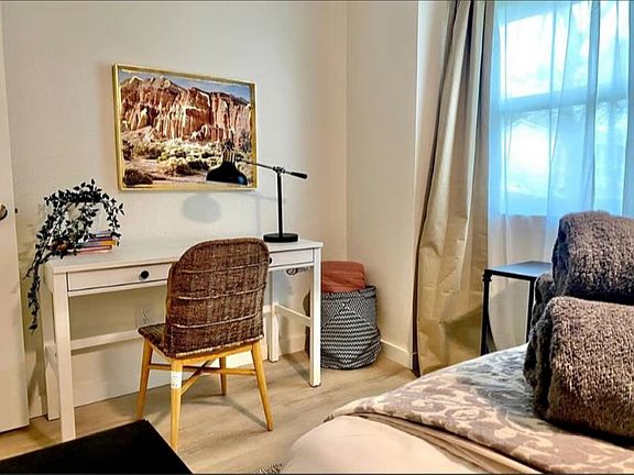 home office in primary bedroom
