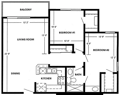 Floor plan The Santa Monica