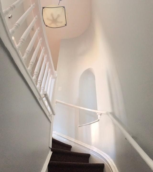 Unit Entrance with skylight and chandelier