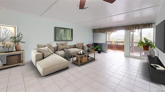 Enhanced photo with virtual staging.