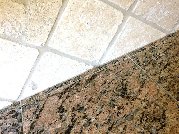 granite and tumbled stone