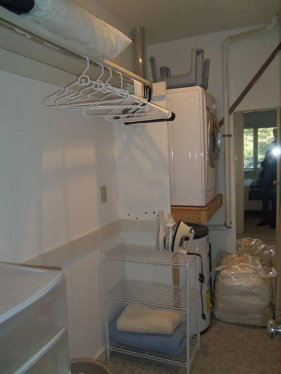 Walk-in closet with washer/dryer - 315 N Park Ave