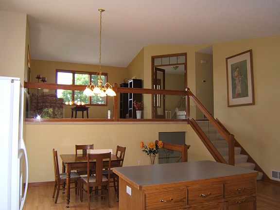 super open and airy kitchen area