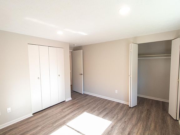 Bedroom with two closets