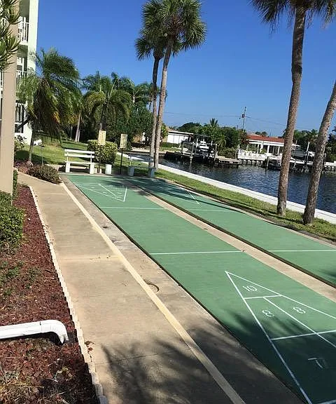Shuffle board courts