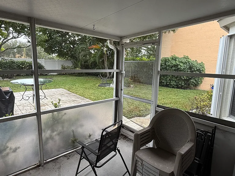 Patio through Backyard