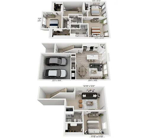 Floor plan 4 bedroom 3.5 bath