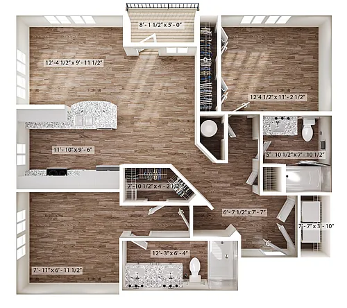 Floor plan 2/2 Tide