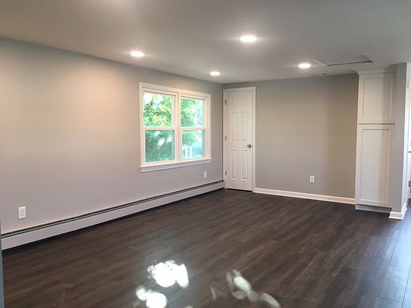 Living Room - Guest Closet, Recessed Lighting and Pantry Cabinet