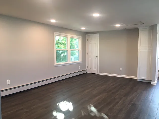 Living Room - Guest Closet, Recessed Lighting and Pantry Cabinet