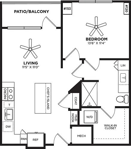 Floor plan 1H
