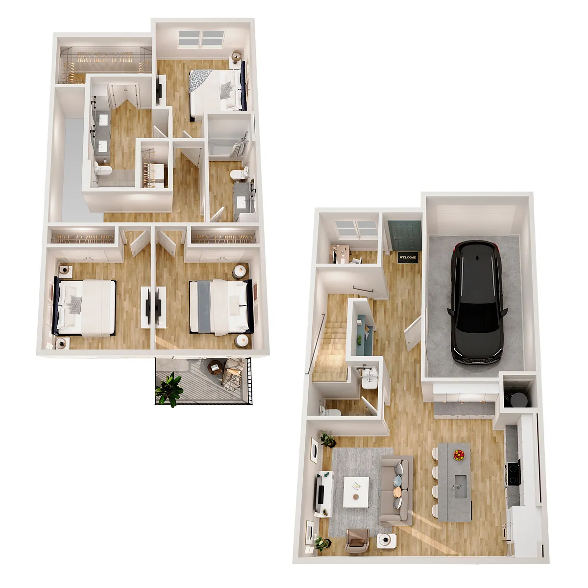 Floor plan Bowery III Townhome