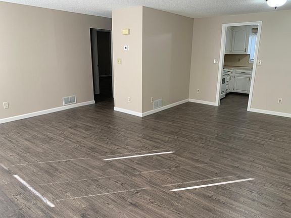Open living room to dining area.
