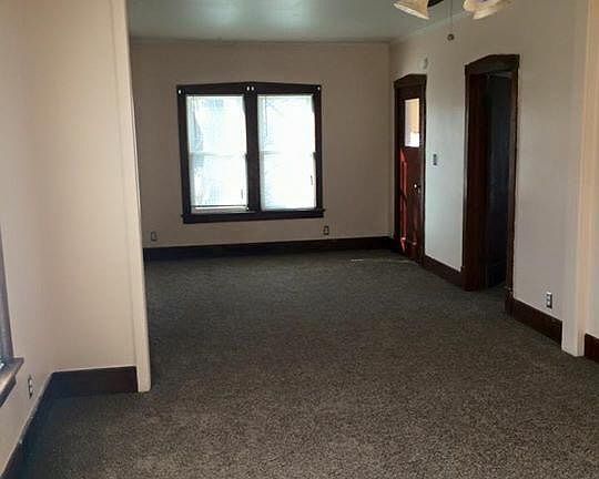 Living room and dining room