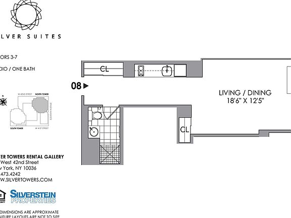 2nd image of 600 W 42nd St #508