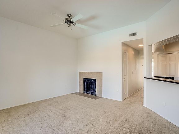 Wood burning fireplace