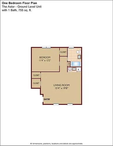 Floor plan $2.38/sq.ft. - The Astor