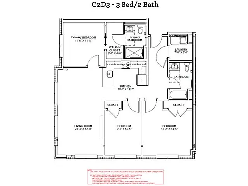 Floor plan C2D3
