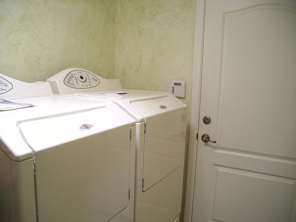 laundry to garage door