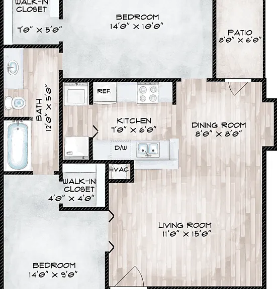 D Floorplan Diagram