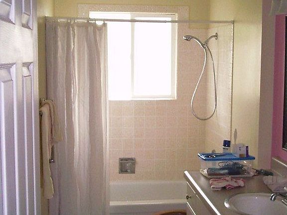 Bathroom with new tiling