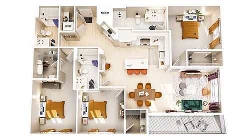 Floor plan C1B