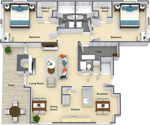 Floor plan Jetty