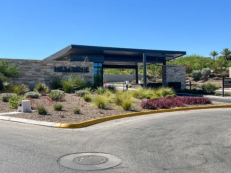 #GuardianRealty 10941 Earth Hues Summerlin Luxury Home Rental Guard gate 2_07012026