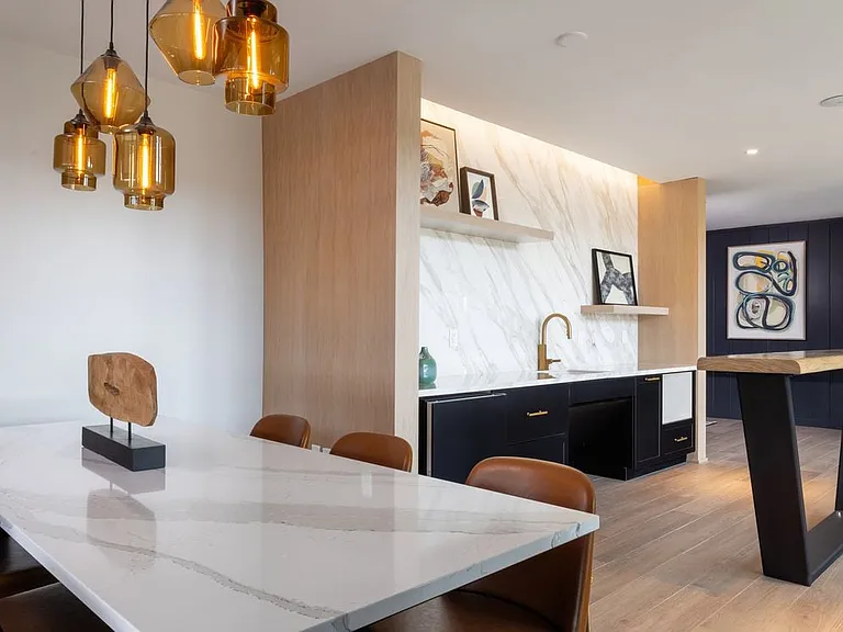 Resident lounge with kitchenette and seating