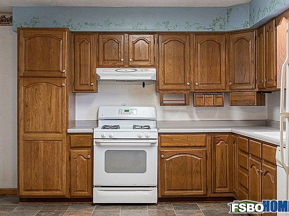 Large kitchen with storage