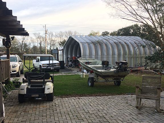 Large paver patio area 