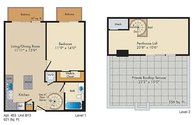 Floor plan Style B13 Penthouse
