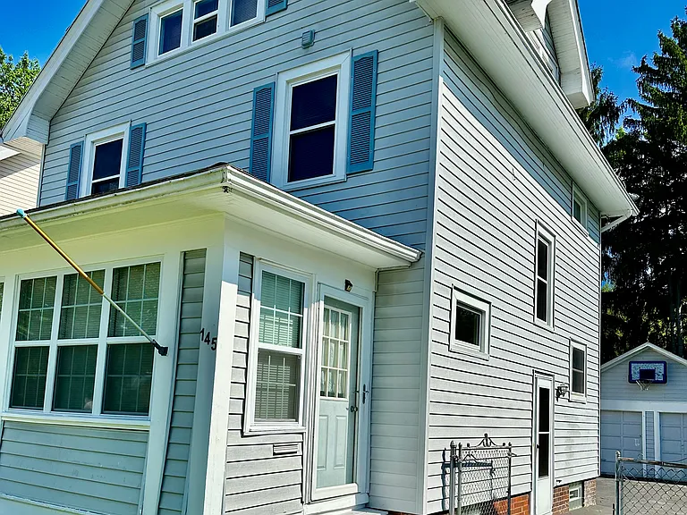 Front of the house and entrance