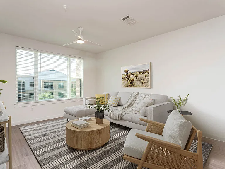 Living Room with Hard Surface Flooring