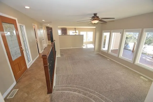 Living room, looking toward kitchen