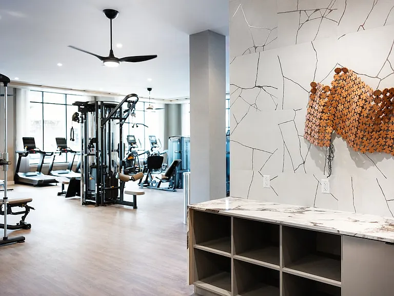 State-of-the-art fitness center with strength and cardio equipment