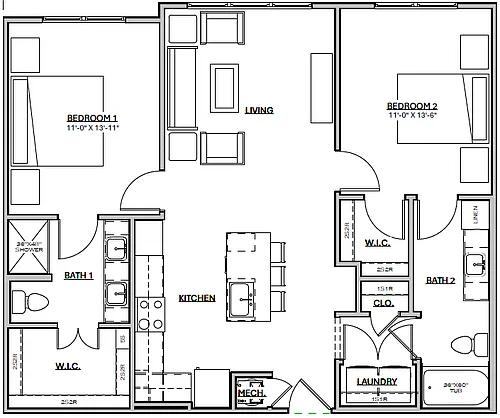 Floor plan B2