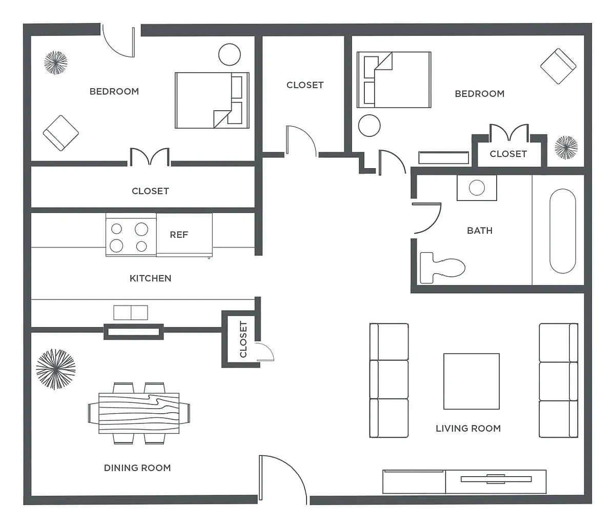 Floor plan 2/1
