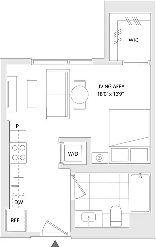 Floor plan Studio O