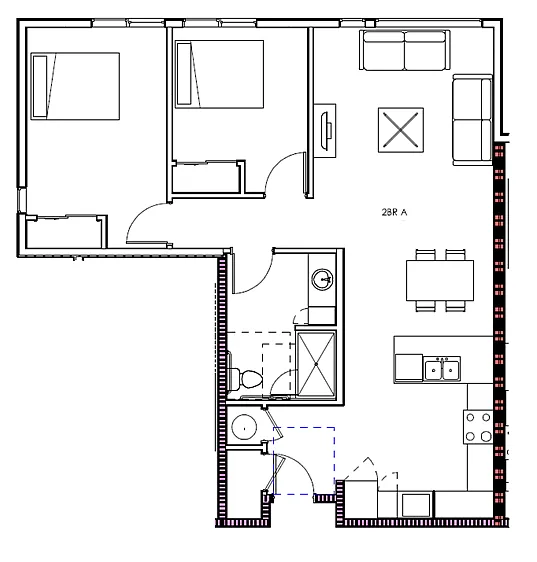 Floor plan 2-Bedroom