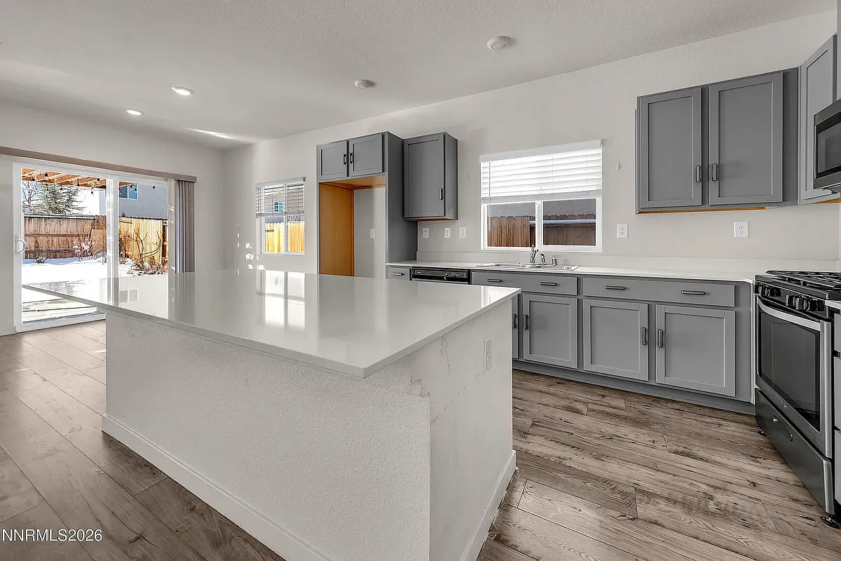 Kitchen (this is a staged photo; kitchen is furnished) - 1297 Old Barn Rd