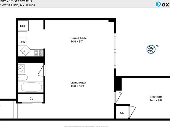 2nd image of 323 W 75th St APT 1B