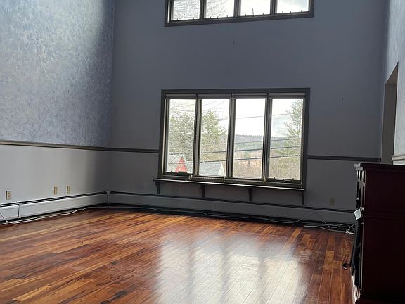 Great room, decorative fireplace