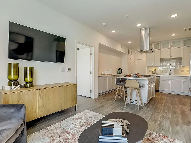 Unit 102 - Kitchen and Living Room
